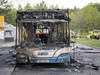 Bus zurichois détruit par le feu: passagers évacués à temps