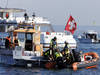 Gros exercice de sécurité sur le Léman au large de Thonon-les-Bains