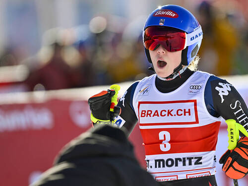 Descente: Suissesses en retrait à St-Moritz, Shiffrin s'impose
