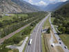 A9: nouveau tronçon ouvert au trafic dans le Haut-Valais