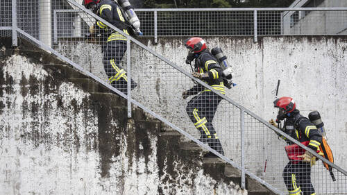 Important incendie sur le toit d'un immeuble à Viganello (TI)