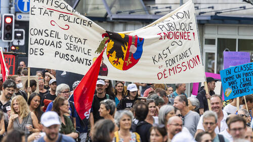 La nouvelle grève de la fonction publique mobilise moins à Genève