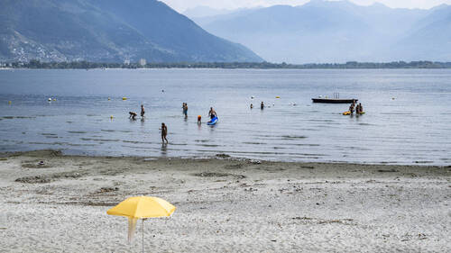 Le niveau du lac Majeur au plus bas