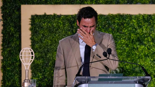 Federer a été intronisé samedi au Hall of Fame du tennis