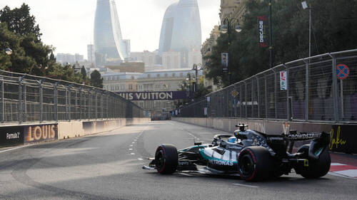 F1: Russell (Mercedes) partira en pole position du GP d'Azerbaïdjan