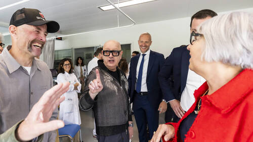 Baume-Schneider à la rencontre de transplantés aux HUG à Genève