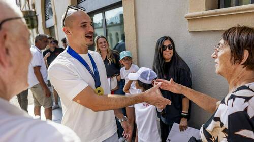 Champion du monde, Lucas Malcotti a été fêté à Sion jeudi
