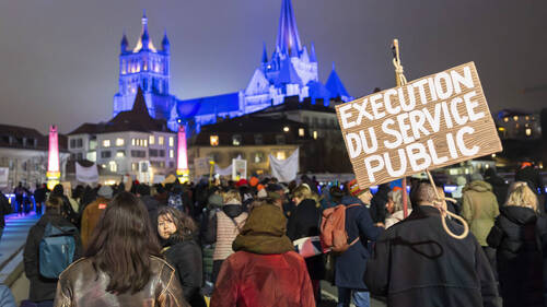 Fonction publique VD: 5000 manifestants à Lausanne