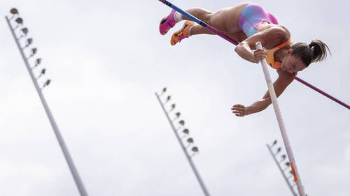Angelica Moser, tenante du titre, en finale de la perche