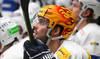 Ambri's Postfinance Top Scorer Michael Spacek, during the match of National League Swiss Championship 2022/23 between HC Lugano and HC Ambri Piotta at the ice stadium Corner Arena, Switzerland, Tuesday, January 10, 2023. (Postfinance/KEYSTONE/Alessandro Crinari)