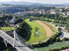 Une oeuvre monumentale de Saype en Basse-ville de Fribourg
