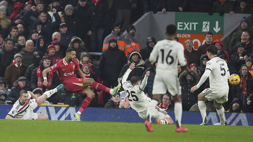 Premier League: 2-2 entre Liverpool et Manchester United