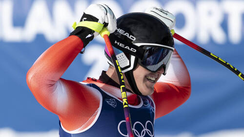 Von Allmen sacré en descente, Odermatt et Monney hors du podium