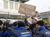 SWITZERLAND PROTEST AGAINST MACRON