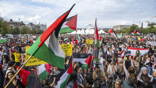 Une manif à Genève exige de la Suisse des sanctions contre Israël
