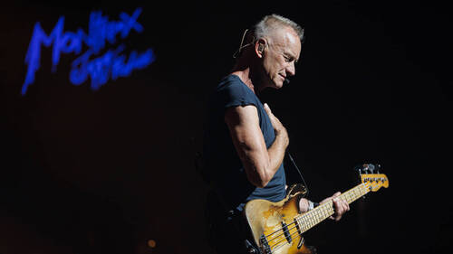 Sting, 75 ans et toujours sur la route, de retour en Suisse