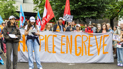 La fonction publique en grève et dans la rue à Genève