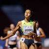 Audrey Werro en finale du 800 m à Cali