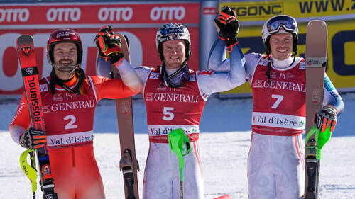 Meillard 2e du slalom de Val d'Isère, victoire pour Haugan