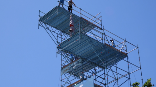 Cliff diving à Lancy