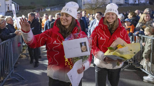 Mathilde Gremaud et Marianne Fatton célébrées à La Roche (FR)