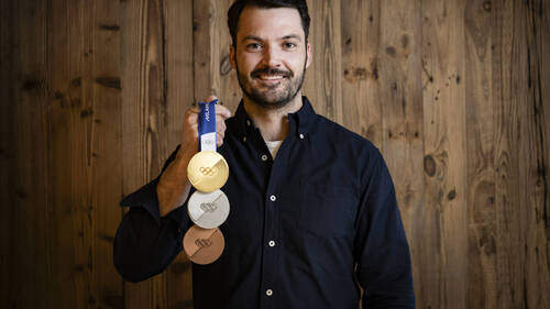 Hérémence (VS) a fêté vendredi son champion olympique Loïc Meillard