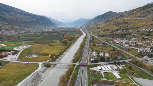 L'autoroute entre Sion et Sierre va subir d'importants travaux