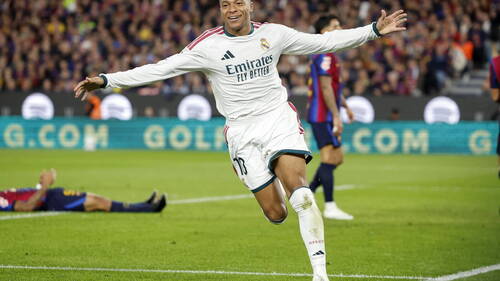 Espagne: le Clasico pour le Real Madrid grâce à Mbappé