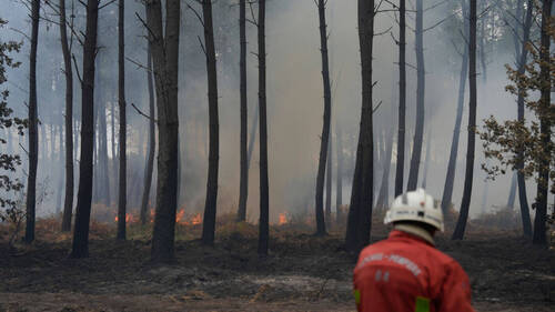 Un incendie ravage 1100 hectares dans le sud-ouest de la France