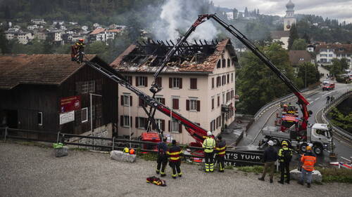 L'incendie de Thusis (GR) a fait au moins deux morts