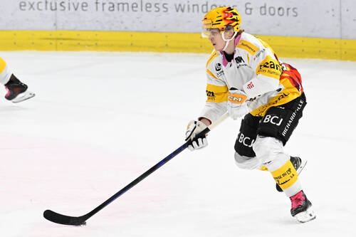 Ajoies PostFinance Top Scorer Anttoni Honka, beim Eishockey-Qualifikationsspiel der National League, zwischen den SCL Tigers und dem HC Ajoie, am Freitag 23. Januar 2026, in der Emmental Versicherung Arena in Langnau.(PostFinance/KEYSTONE/Marcel Bieri)