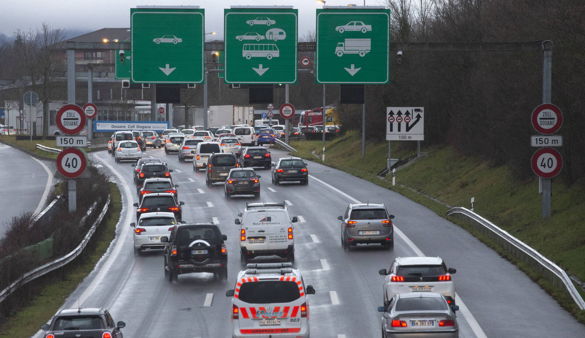 G7: l'autoroute de contournement de Genève sera en partie fermée