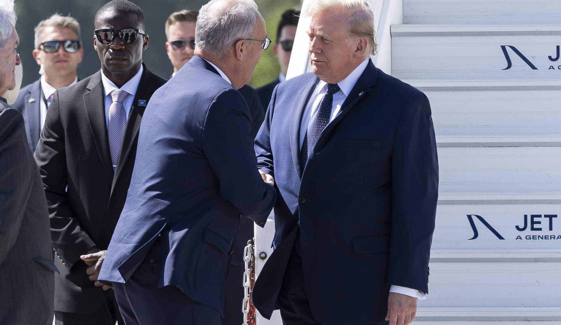 Donald Trump a atterri à Genève