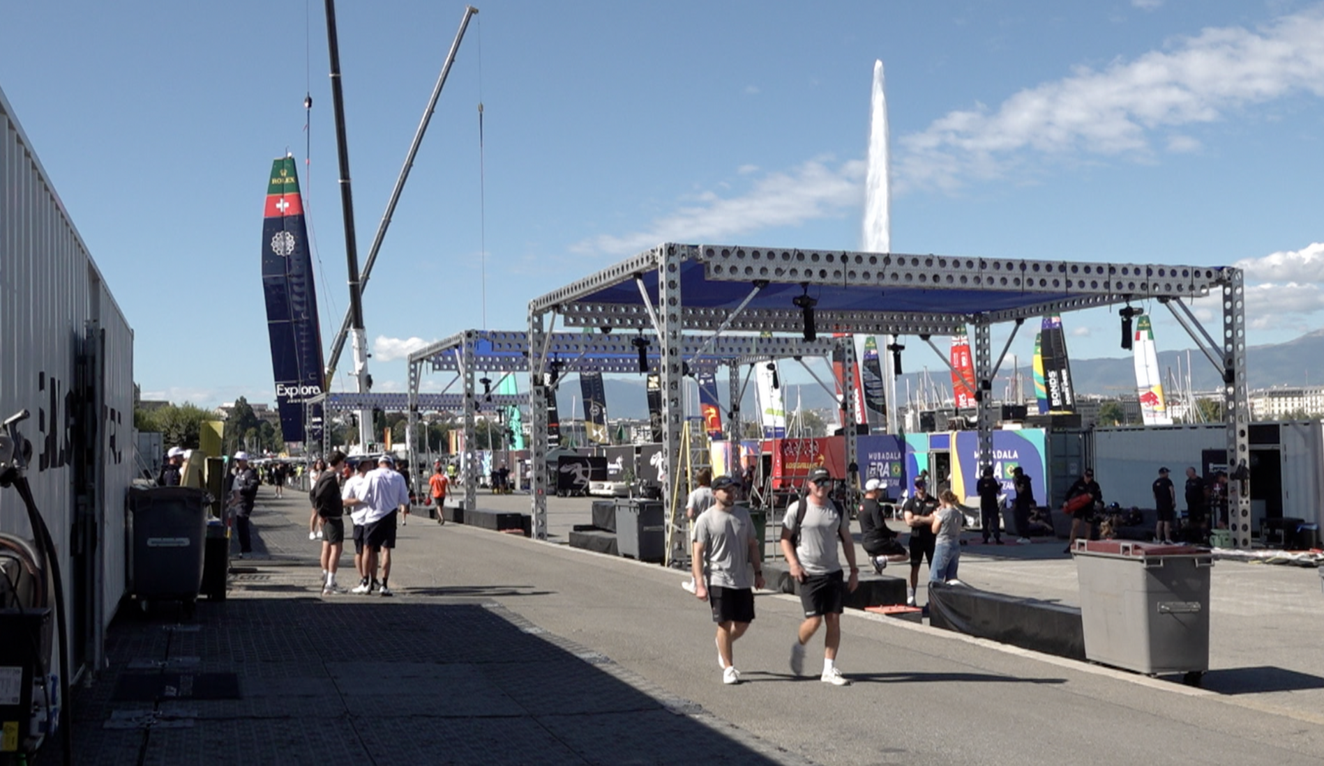 Dans les coulisses de l'étape genevoise de Sail GP