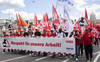 10'000 travailleurs du bâtiment manifestent à Lausanne et Zurich