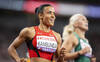 Ditaji Kambundji en finale du 100 m haies