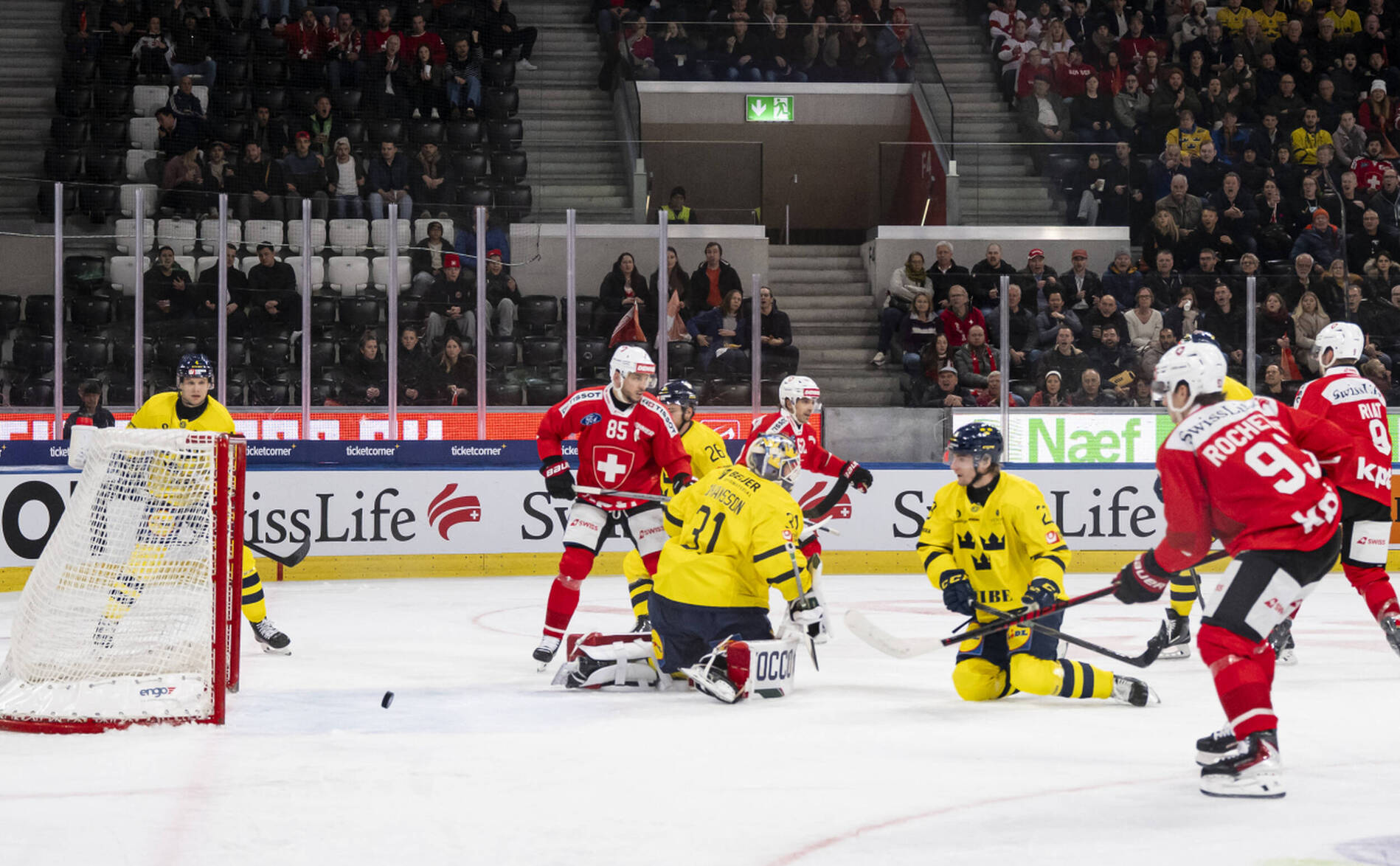 La Suisse battue par la Suède
