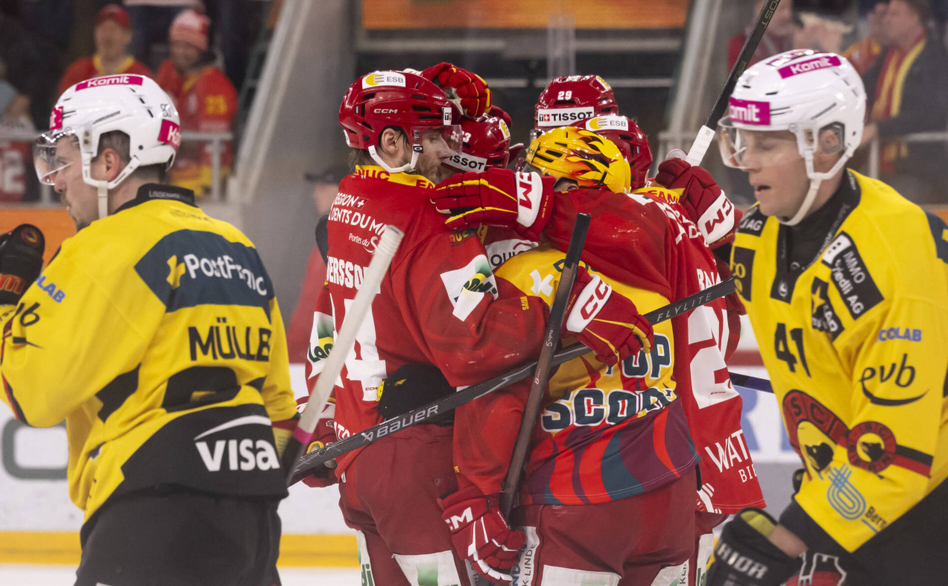 National League: Bienne prend l'avantage face à Berne