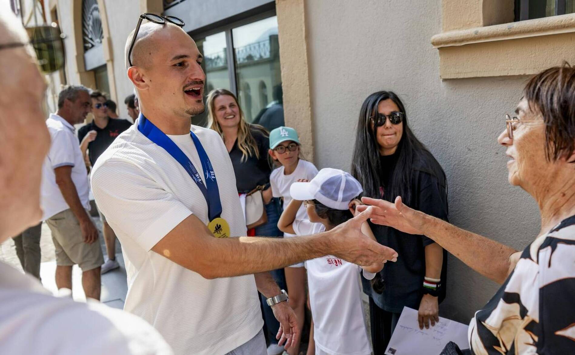 Champion du monde, Lucas Malcotti a été fêté à Sion jeudi