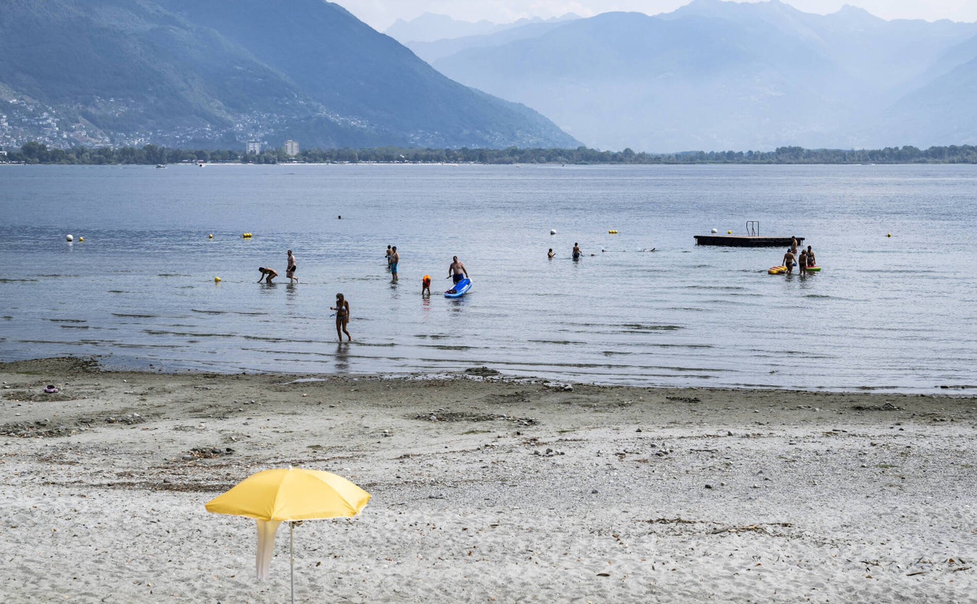 Le niveau du lac Majeur au plus bas