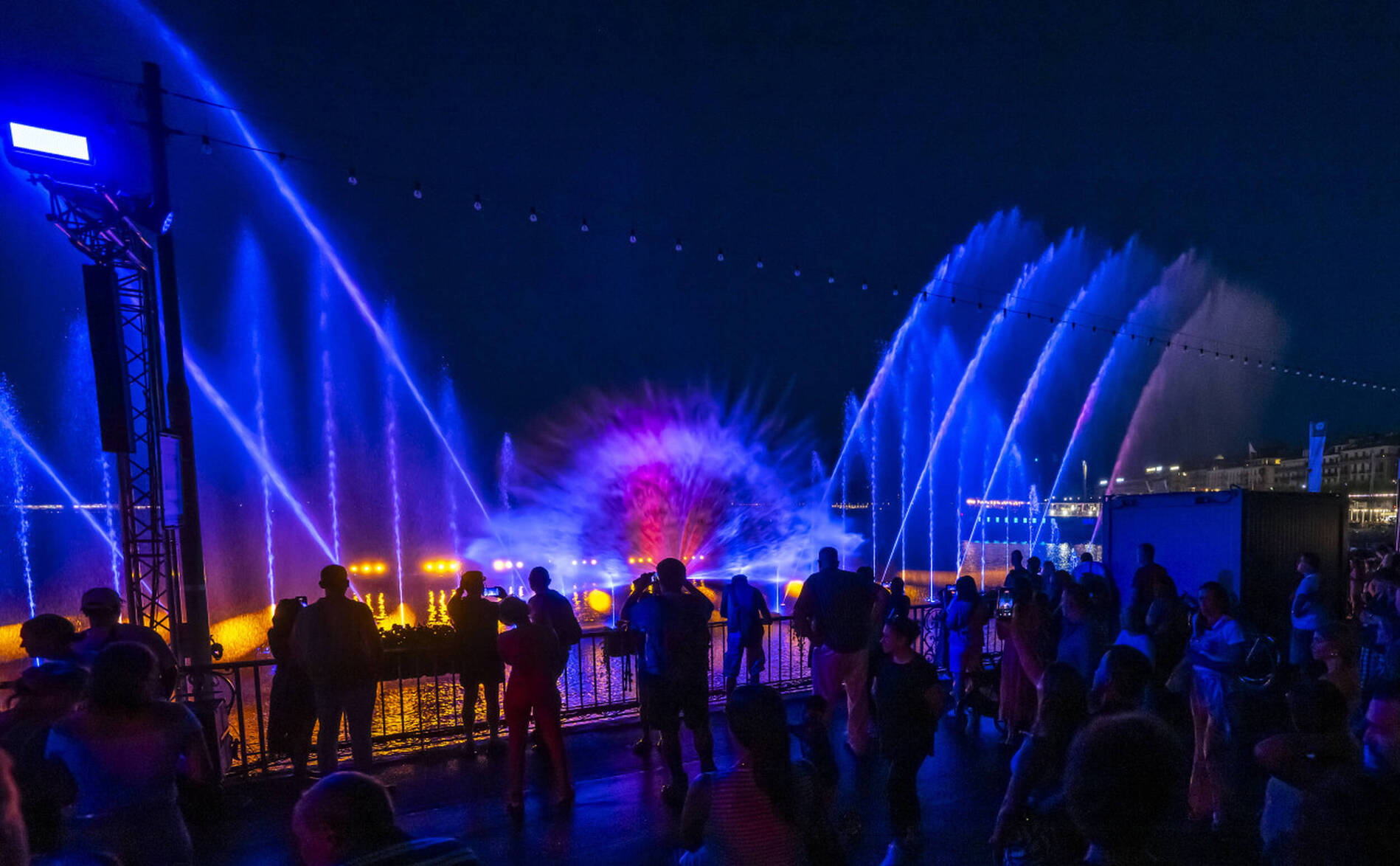 Spectacles aquatiques et animations au Jardin anglais de Genève