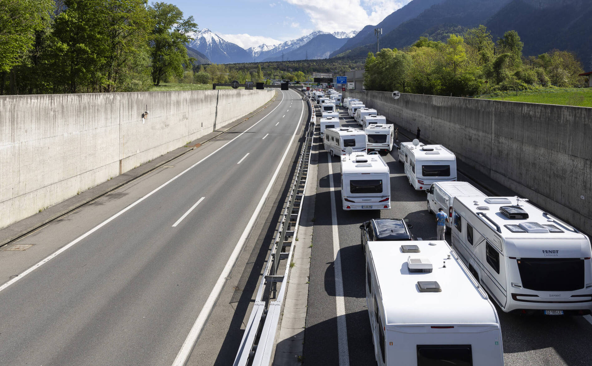 Valais: une seule aire d'accueil de transit pour les gens du voyage