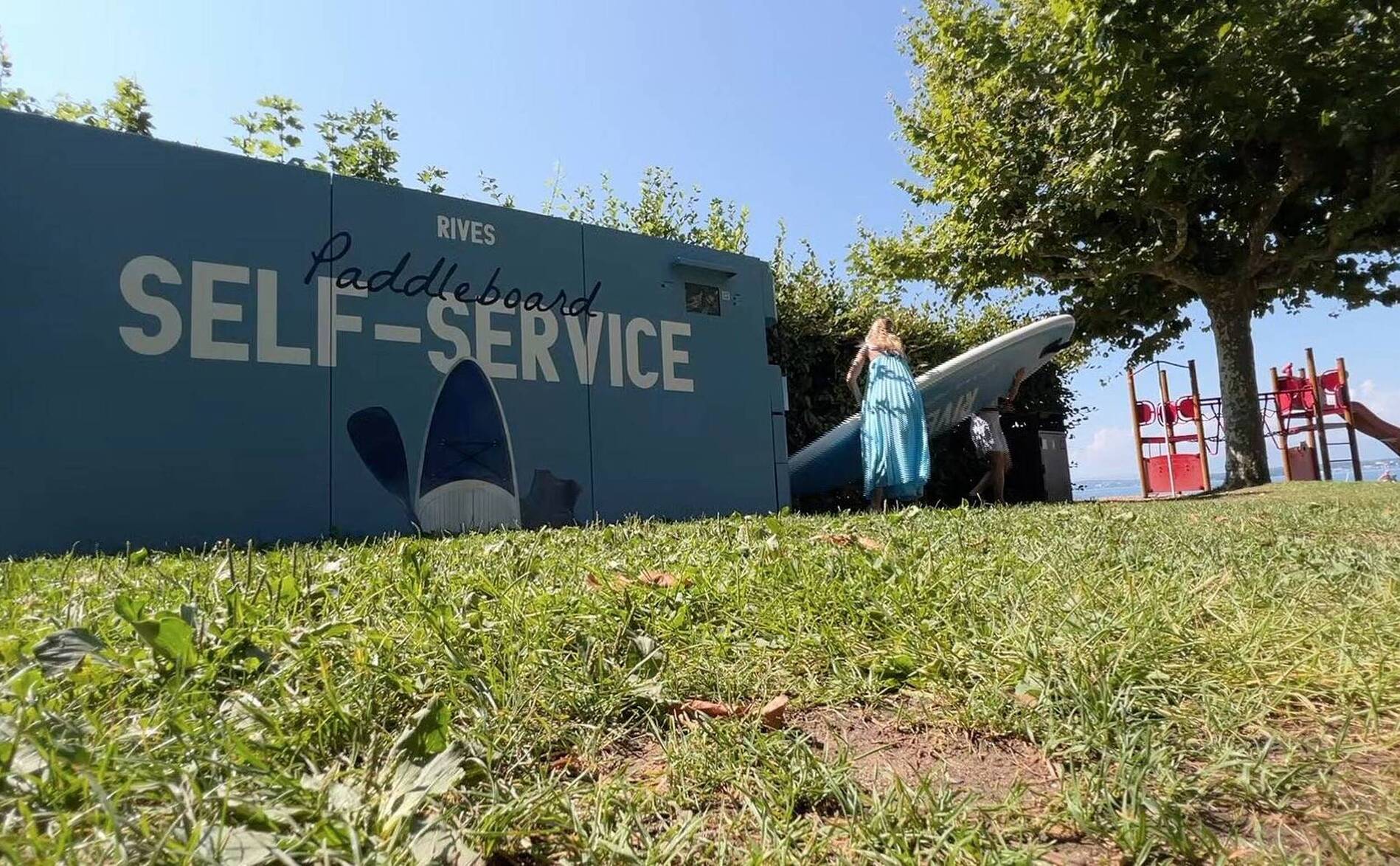 Du paddle en libre-service à Hermance