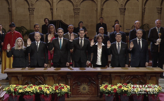 Prestation de serment du Conseil d'État