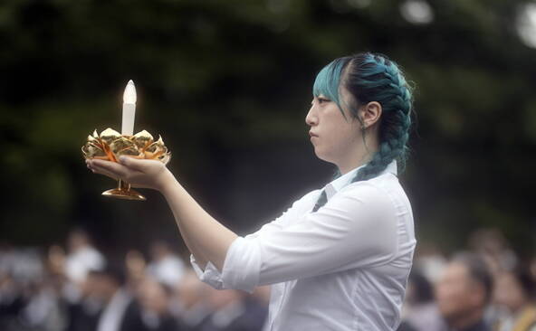 Nagasaki: une minute de silence 80 ans après la bombe atomique