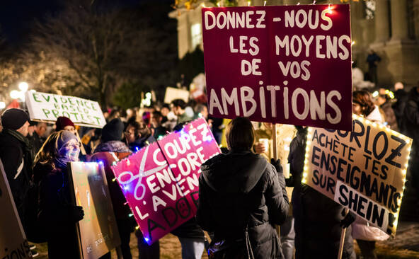 Fonction publique vaudoise à nouveau dans les rues de Lausanne