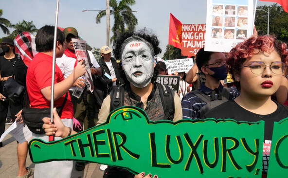 Manille: manifestation en plein scandale des projets fictifs