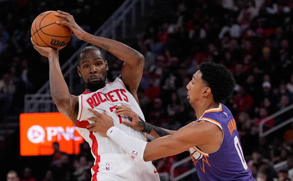 Houston et Durant à la fête face aux Suns