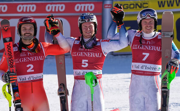 Meillard 2e du slalom de Val d'Isère, victoire pour Haugan