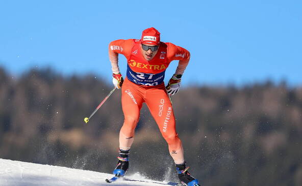 Valerio Grond 4e du sprint de Dobbiaco